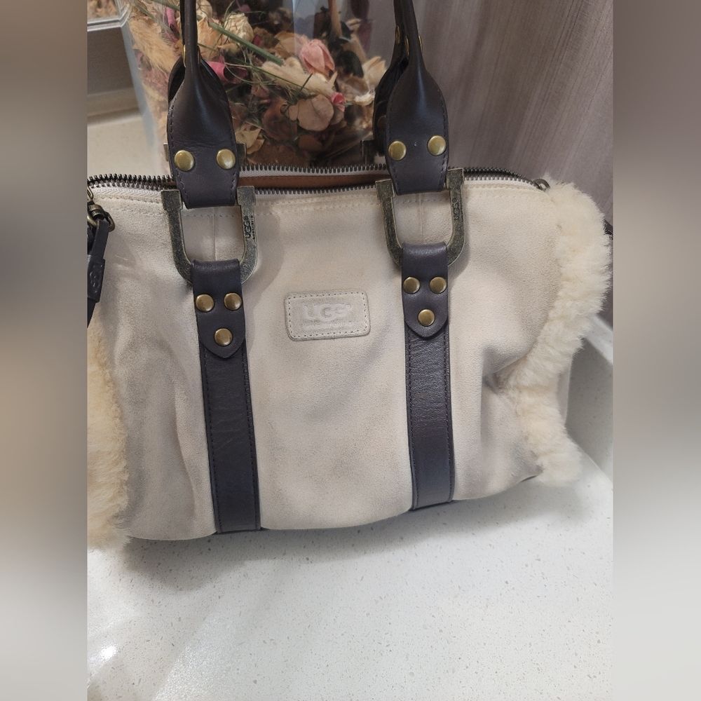 Ugg Australia Beige Suede Handbag - Picture 3 of 13